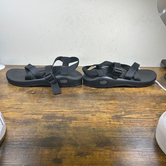 Chaco Z1 Vibram Soles Men's Classic Black‎ Sport Hiking Sandals Size 12 W - Picture 4 of 9